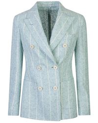 Eleventy - Double-Breasted Jacket - Lyst