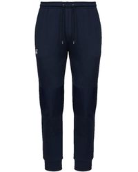 K-Way - Broeken ,Blauw ,Blauwe Slim Fit Broek - Lyst