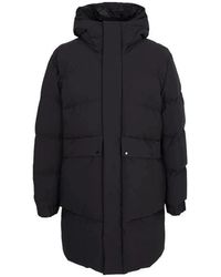 Moncler - Jassen ,Zwart ,Polyester Avioth Hooded Long Down Jacket - Lyst