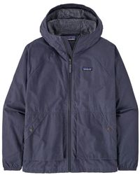 Patagonia - Ripstop Gewaxt Katoenen Jas Blauw - Lyst