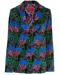 La DoubleJ - Jassen ,Groen ,Katoen 24/7 Velvet Blazer - Lyst