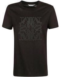 Max Mara - Tops ,Zwart ,Katoen Cotton Jersey T-Shirt - Lyst
