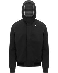 K-Way - Jassen ,Zwart ,Polyester Joachim Bonded Jersey - Lyst