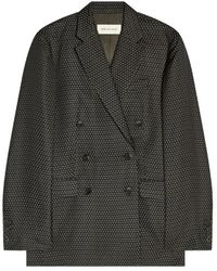 Dries Van Noten - Jassen ,Zwart ,Double-Breasted Blazer - Lyst