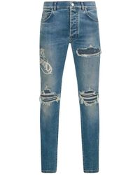Amiri - Jeans ,Blauw ,Katoen Slim-Fit Jeans - Lyst