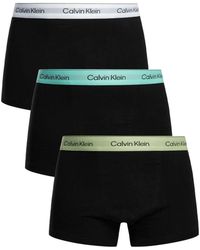 Calvin Klein - Ondergoed ,Zwart ,Katoen Katoen Stretch Boxers Pak - Lyst