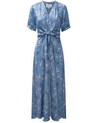 Karmamia - Kleedjes ,Blauw ,Midi Jurken - Lyst