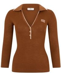 Elisabetta Franchi - V-Neck Knitwear - Lyst