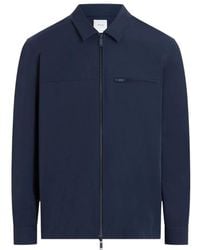Calvin Klein - Blaue Jacke Mit Reißverschluss Und Taschen - Lyst