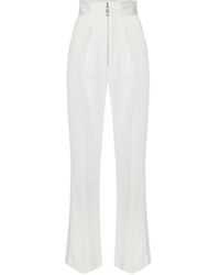 Elisabetta Franchi - Wide Trousers - Lyst