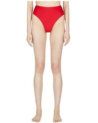 Ziah - Badmode ,Rood ,Retro High Waist Bikini Bottoms - Lyst
