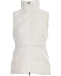 Moncler Ana High Neck Padded Gilet - Wit