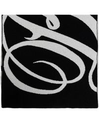 Balenciaga - Accessoires ,Zwart ,Wol Big B Scarf - Lyst