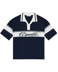 Equalite - Tops ,Blauw ,Polyester Jaden Knit Polo - Lyst