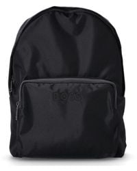 HUGO - Blauer catch 3.0 rucksack mit logo - Lyst