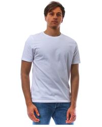 Altea - Weißes rundhals baumwoll t-shirt - Lyst