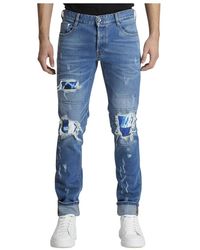 Just Cavalli Slim Fit Jeans - - Heren - Blauw