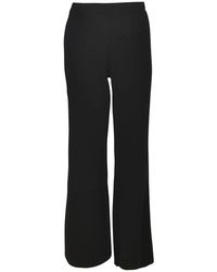 Charlott - Broeken ,Zwart ,Polyester Wijde Broek - Lyst