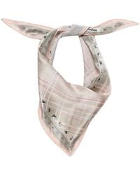 Acne Studios - Volta Triangle Check Schal - Lyst
