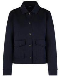 Joop! - Blauwe Damesjas Met Overhemdkraag - Lyst