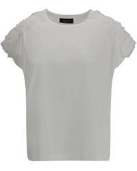 Fabiana Filippi - Tüllapplikation Crew-Neck T-Shirt - Lyst