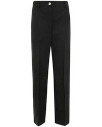 Patou - Broeken ,Zwart ,Wol Zwarte Iconische Lange Broek - Lyst