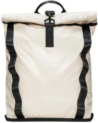 Rains - Technischer rucksack mit rolltop-kompressionssystem - Lyst