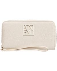 ARMANI EXCHANGE - Geldbörse mit reißverschluss und logo - Lyst