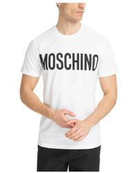 Moschino - Gemustertes logo t-shirt - Lyst