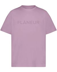 flâneur - Tonal Logo T-Shirt - Lyst