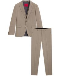 HUGO - Kostuums ,Leer Single Breasted Suit - Lyst