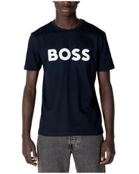 BOSS - Baumwoll-t-shirt frühjahr/sommer kollektion - Lyst