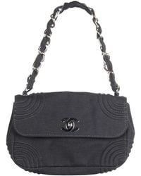 Chanel Small Mademoiselle Fabric Flap Bag - Zwart
