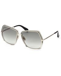 Max Mara - Stylische sonnenbrille elsa3 in 32p,stilvolle sonnenbrille,elegante sonnenbrille mit metall-details - Lyst