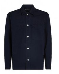 Tommy Hilfiger - Jassen ,Blauw ,Polyester Mw 0Mw 35818 Dw5 Shirt Jacket - Lyst