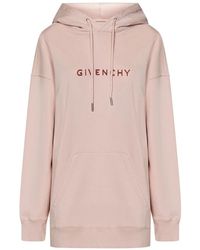 Givenchy - Rosa samt-sweater mit kapuze - Lyst