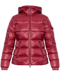 Moncler - Jassen ,Rood ,Leer Glesse Down Jacket - Lyst