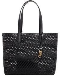 Michael Kors - Schwarze Kuhhaut Leder Shopper Tasche - Lyst