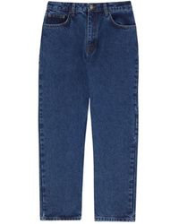 Skall Studio - Jeans ,Blauw ,Katoen Allison Cropped Jeans - Lyst