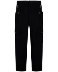 Balmain - Broeken ,Zwart ,Katoen Cargo Broek - Lyst