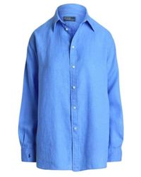 Polo Ralph Lauren - Leinenhemd mit spitzem kragen - Lyst