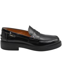 Tod's - Schwarze schnürschuhe für frauen - Lyst