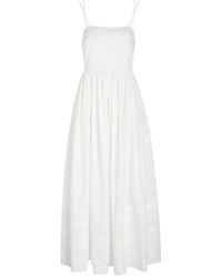 Bode - Kleedjes ,Wit ,Chamomile Dress - Lyst