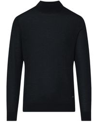 Liu Jo - Truien & Vesten ,Zwart ,Wol Merino Wol Trui - Lyst