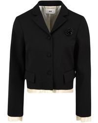 SOLOTRE - Boxy Single-Breasted Jas - Lyst