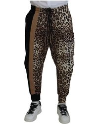 Dolce & Gabbana - Leopard print jogger cargo hose - Lyst