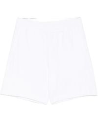 Givenchy - Korte Broeken ,Wit ,Katoen Logo Cotton Shorts - Lyst