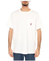 Wrangler - Tops ,Wit ,Katoen Pocket Tee - Lyst