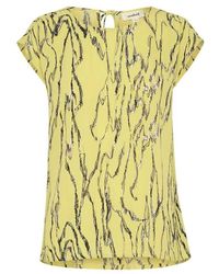 Soaked In Luxury - Endive traces top bluse - Lyst