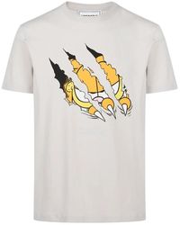 Iceberg - Tops ,Grijs ,Katoen Katoenen Jersey T-Shirt Met Garfield-Print - Lyst